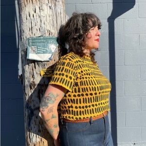 Nooworks Dorcas code crop top, s